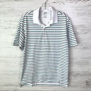 *3/$20* ADIDAS GOLF Climalite Striped Polo Shirt S